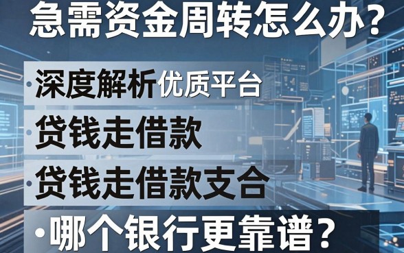 急需资金周转怎么办？贷钱走借款支哪个银行更靠谱？深度解析五大优质平台