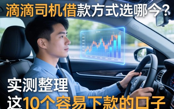 滴滴司机借款方式选哪个？实测整理这10个容易下款的口子