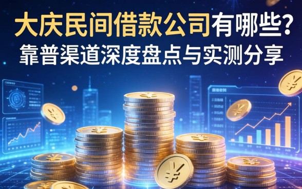 大庆民间借款公司有哪些？靠谱渠道深度盘点与实测分享