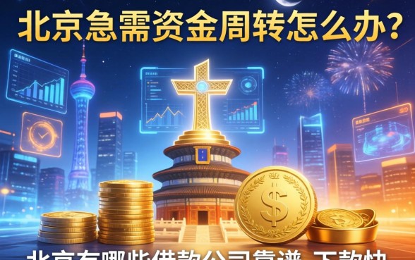 在北京急需资金周转怎么办？北京有哪些借款公司靠谱且下款快？