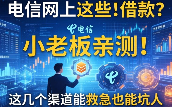 电信网上有哪些可以借款？小老板亲测：这几个渠道能救急也能坑人