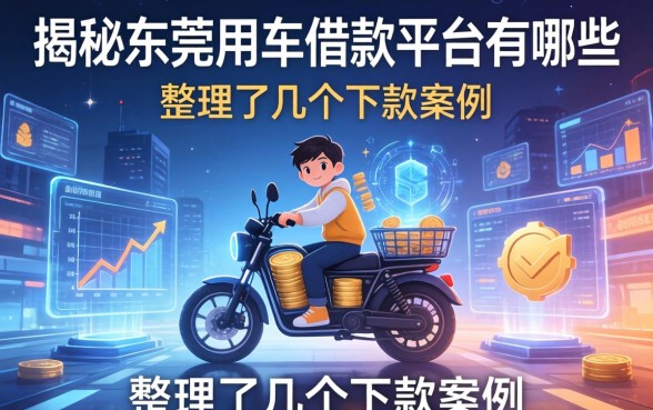 揭秘东莞用车借款平台有哪些，整理了几个下款案例