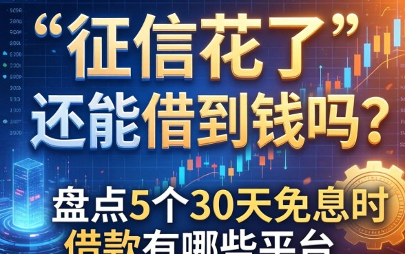 征信花了还能借到钱吗？盘点5个30天免息的借款有哪些平台