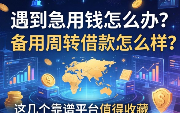遇到急用钱怎么办？备用周转借款怎么样？这几个靠谱平台值得收藏