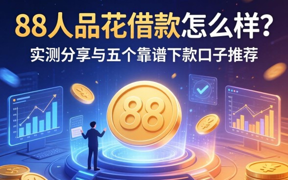 88人品花借款怎么样？实测分享与五个靠谱下款口子推荐