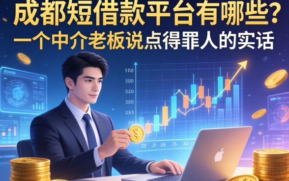 成都短借款平台有哪些？一个中介老板说点得罪人的实话