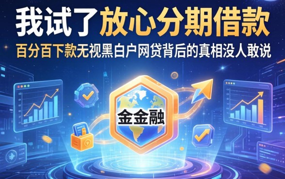 我试了放心分期借款，发现百分百下款无视黑白户网贷背后的真相没人敢说