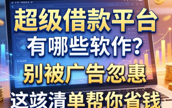 超级借款平台有哪些软件？别被广告忽悠，这张清单帮你省钱