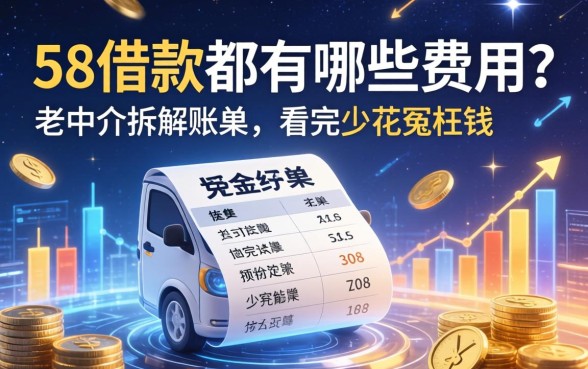 58借款都有哪些费用？老中介拆解账单，看完少花冤枉钱