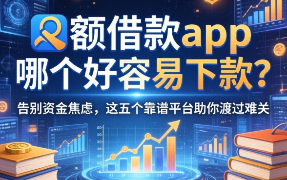 大额借款app哪个好容易下款？告别资金焦虑，这五个靠谱平台助你渡过难关