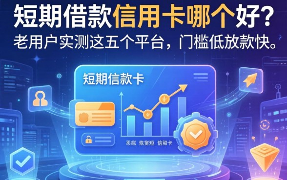短期借款信用卡哪个好？老用户实测这五个平台，门槛低放款快