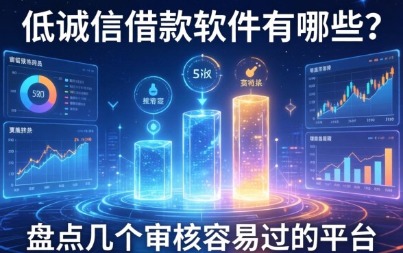 低诚信借款软件有哪些？盘点几个审核容易过的平台