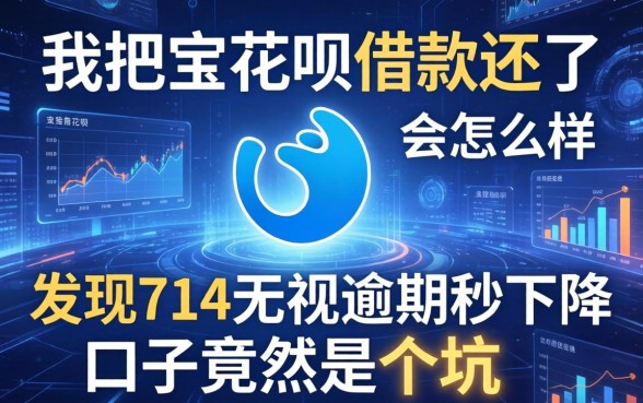 我把宝花呗借款还了会怎么样，发现714无视逾期秒下的口子竟然是个坑