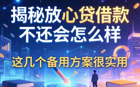 揭秘放心贷借款不还会怎么样，这几个备用方案很实用