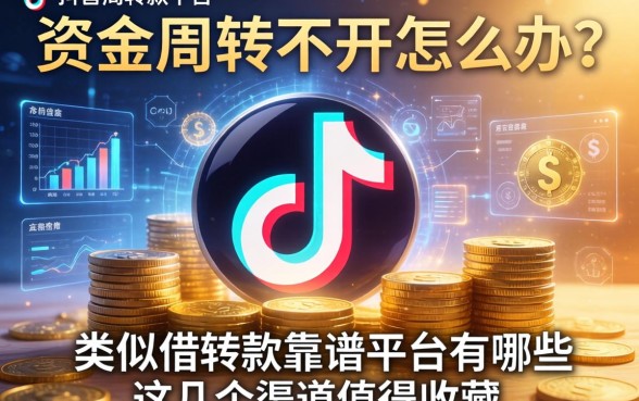 资金周转不开怎么办？类似抖音借款的靠谱平台有哪些？这几个渠道值得收藏