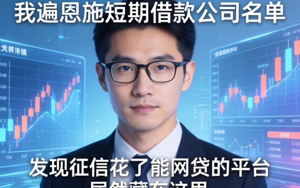 我翻遍恩施短期借款公司名单，发现征信花了能网贷的平台居然藏在这里