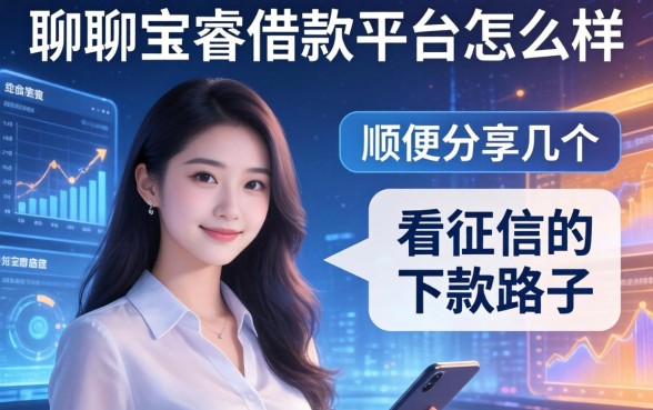 聊聊宝睿借款平台怎么样，顺便分享几个不看征信的下款路子