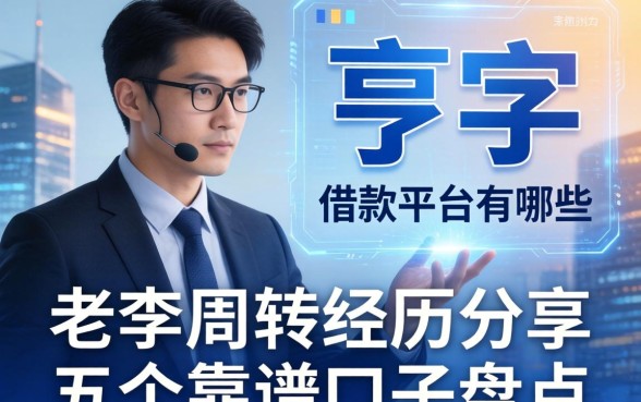 带亨字的借款平台有哪些？老李周转经历分享及五个靠谱口子盘点
