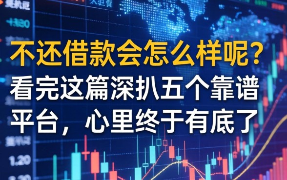 不还借款会怎么样呢？看完这篇深扒五个靠谱平台，心里终于有底了