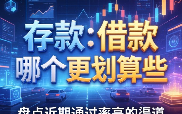 存款和借款哪个更划算些？盘点近期通过率高的渠道