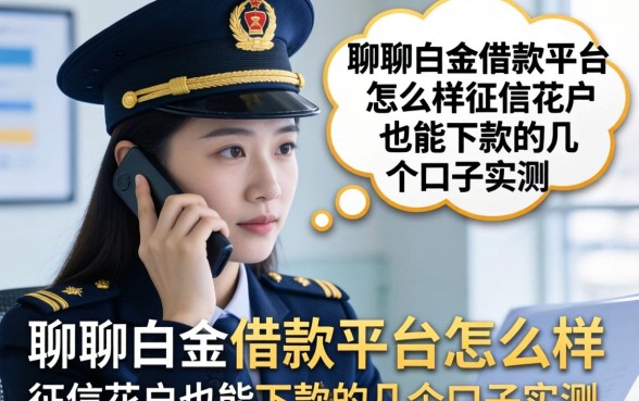 聊聊白金借款平台怎么样：征信花户也能下款的几个口子实测