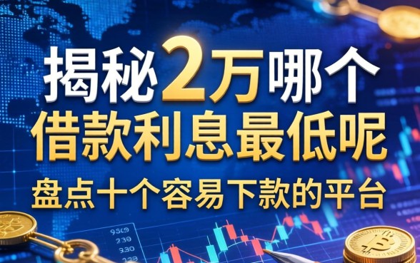 揭秘2万哪个借款利息最低呢，盘点十个容易下款的平台