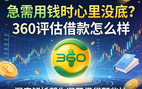 急需用钱时心里没底？360评估借款怎么样？深度解析帮你避开借贷那些坑