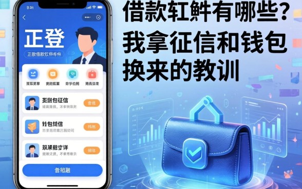 不正经的借款软件有哪些？我拿征信和钱包换来的教训