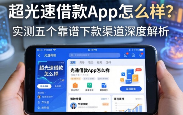 超光速借款app怎么样？实测五个靠谱下款渠道深度解析