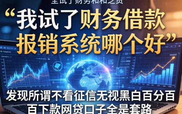 我试了财务借款和报销系统哪个好，发现所谓不看征信无视黑白百分百下款网贷口子全是套路