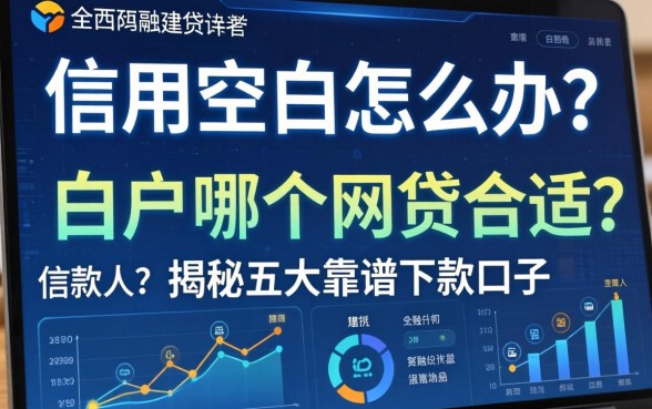 信用空白怎么办？白户哪个网贷合适借款人？揭秘五大靠谱下款口子