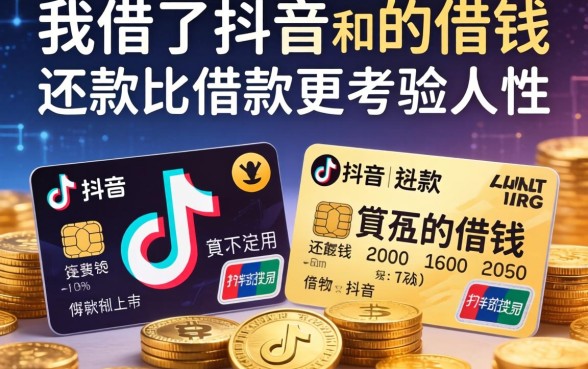 我借了抖音和信用卡的钱，发现还款比借钱更考验人性