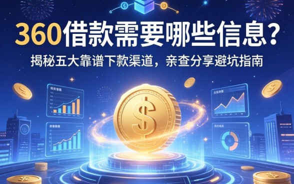360借款需要哪些信息？揭秘五大靠谱下款渠道，亲测分享避坑指南