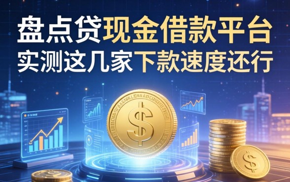 盘点贷现金借款平台有哪些，实测这几家下款速度还行