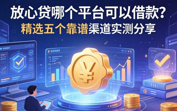 放心贷在哪个平台可以借款？精选五个靠谱渠道实测分享