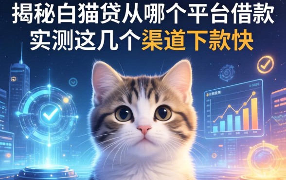 揭秘白猫贷从哪个平台借款，实测这几个渠道下款快