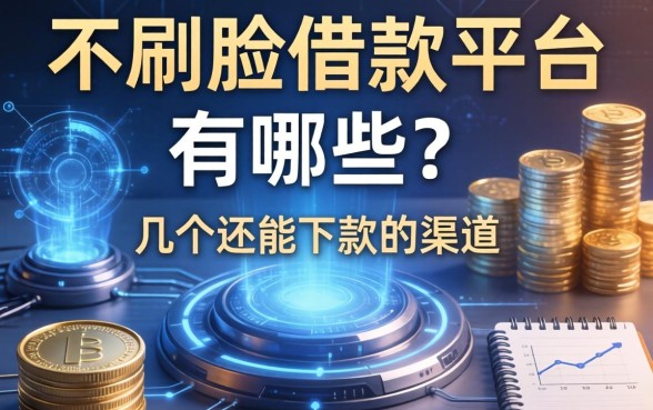 不刷脸借款平台有哪些？整理了几个还能下款的渠道