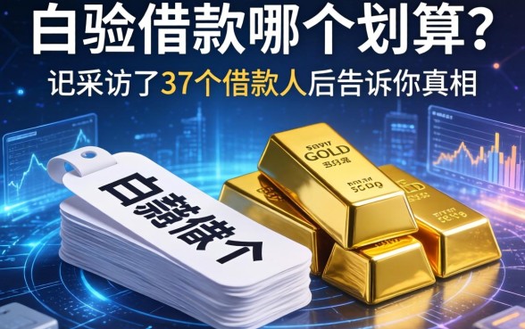 白条与金条借款哪个划算？我采访了37个借款人后告诉你真相