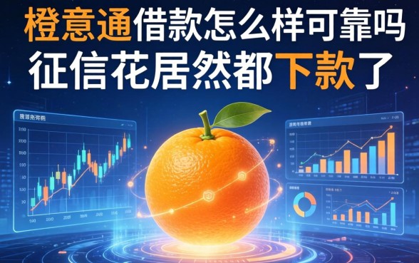 橙意通借款怎么样可靠吗，征信花居然都下款了