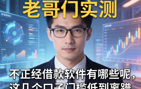 老哥们实测：不正经借款软件有哪些呢，这几个口子门槛低到离谱