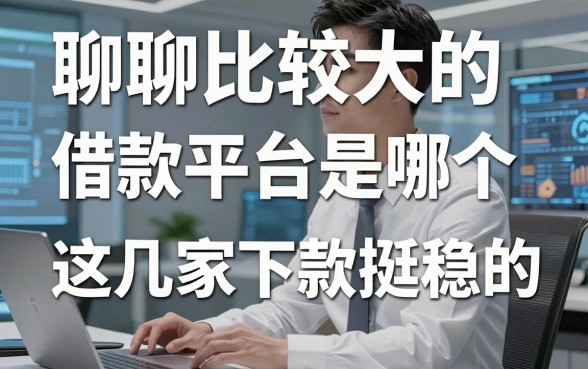 聊聊比较大的借款平台是哪个，这几家下款挺稳的