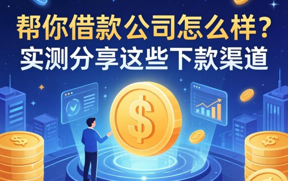 帮你借款的公司怎么样？实测分享这些下款渠道