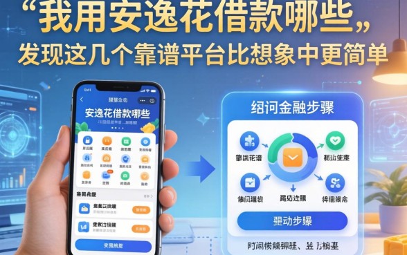 我用安逸花借款要哪些步骤，发现这几个靠谱平台比想象中更简单