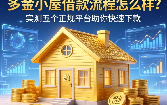 多金小屋借款流程怎么样？实测五个正规平台助你快速下款