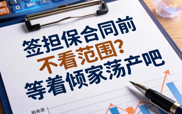 签担保合同前不看范围？等着倾家荡产吧