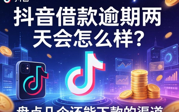 抖音借款逾期两天会怎么样？盘点几个还能下款的渠道