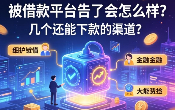 被借款平台告了会怎么样？细数几个还能下款的渠道