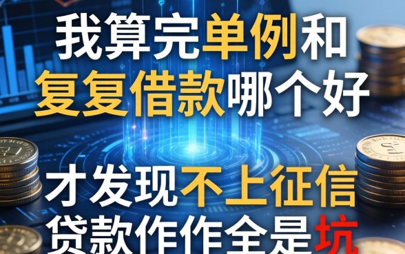 我算完单利和复利借款哪个好，才发现不上征信的贷款软件全是坑