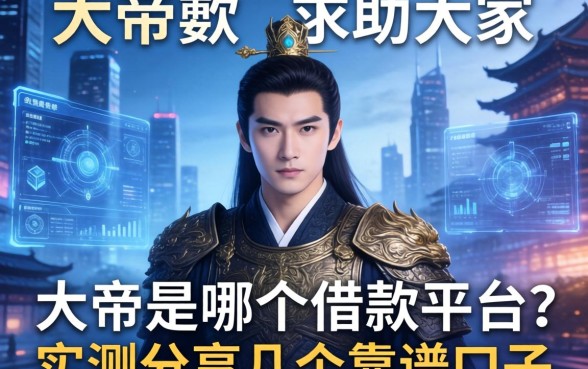 求助大家，大帝是哪个借款平台？实测分享几个靠谱口子