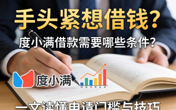 手头紧想借钱？度小满借款需要哪些条件？一文读懂申请门槛与技巧